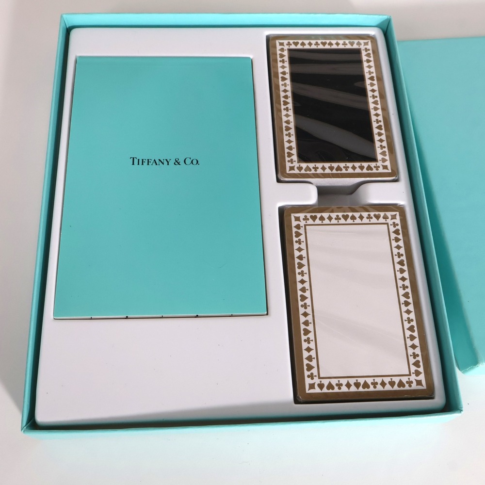Tiffany & Co Bridge Set Playing Cards Score Pad Tiffany Blue Box Gift Set